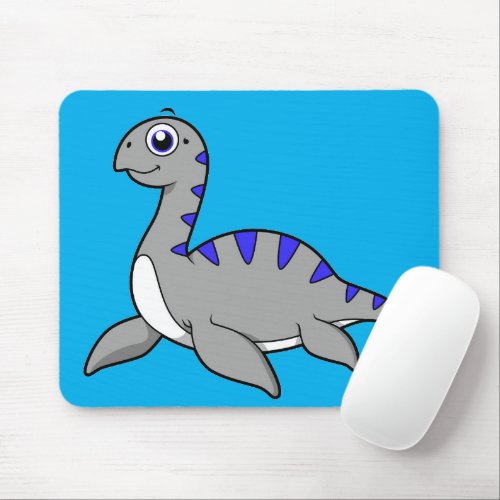 Cute Illustration Of A Loch Ness Monster Mouse Pad