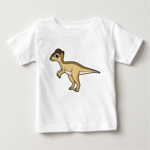 Cute Illustration Of A Pachycephalosaurus Dinosaur Baby T_Shirt