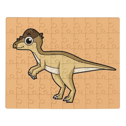 Cute Illustration Of A Pachycephalosaurus Dinosaur Jigsaw Puzzle