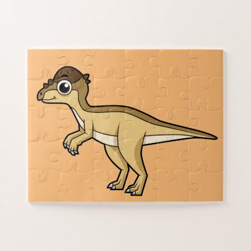 Cute Illustration Of A Pachycephalosaurus Dinosaur Jigsaw Puzzle