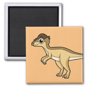 Cute Illustration Of A Pachycephalosaurus Dinosaur Magnet