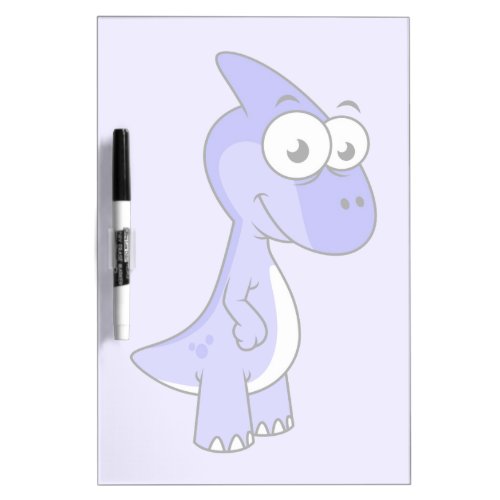 Cute Illustration Of A Parasaurolophus Dinosaur 2 Dry Erase Board