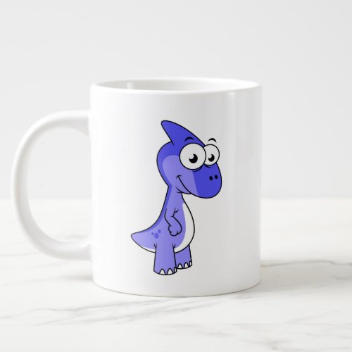 Cute Illustration Of A Parasaurolophus Dinosaur 2 Giant Coffee Mug