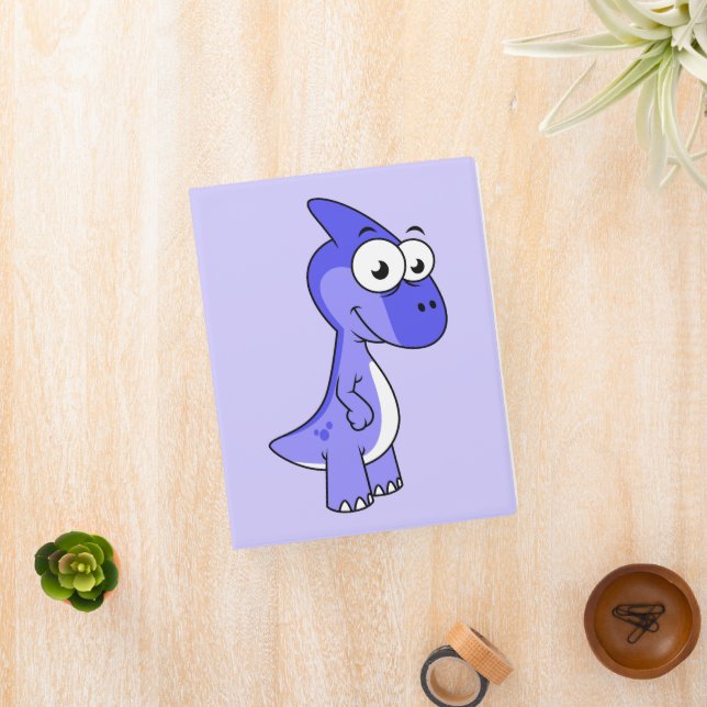 Cute Illustration Of A Parasaurolophus Dinosaur. 2 Mini Binder (InSitu)