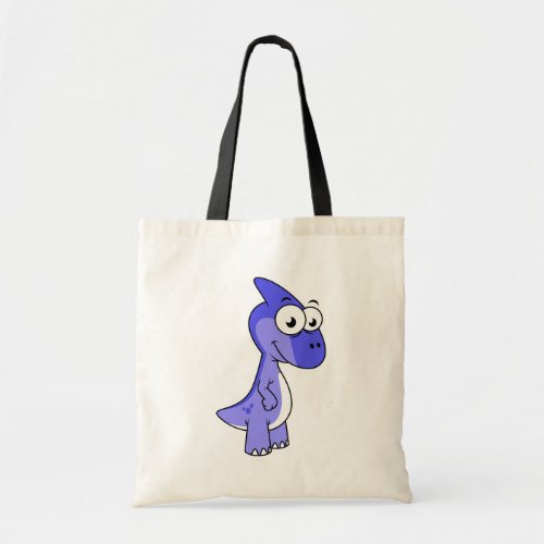 Cute Illustration Of A Parasaurolophus Dinosaur 2 Tote Bag