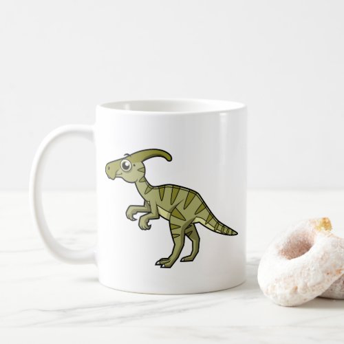 Cute Illustration Of A Parasaurolophus Dinosaur 3 Coffee Mug
