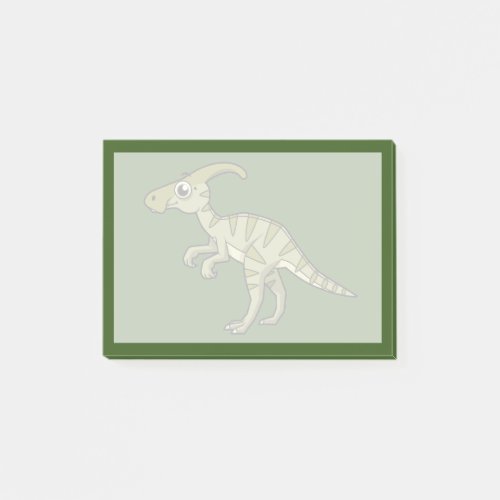 Cute Illustration Of A Parasaurolophus Dinosaur 3 Post_it Notes