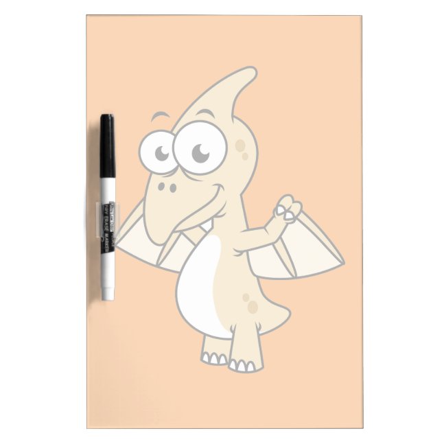 Cute Illustration Of A Pterodactyl. 2 Dry Erase Board (Front)