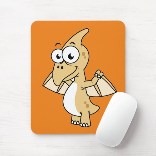 Cute Illustration Of A Pterodactyl 2 Mouse Pad