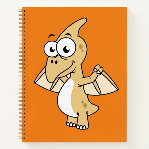 Cute Illustration Of A Pterodactyl 2 Notebook