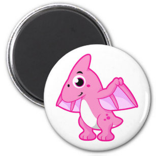Cute Illustration Of A Pterodactyl. Magnet