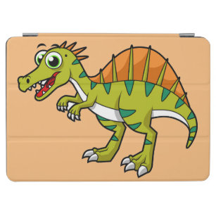 Cute Illustration Of A Smiling Spinosaurus. iPad Air Cover