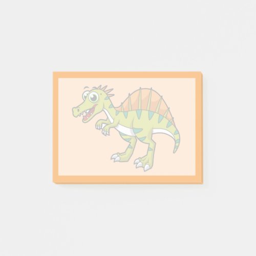 Cute Illustration Of A Smiling Spinosaurus Post_it Notes