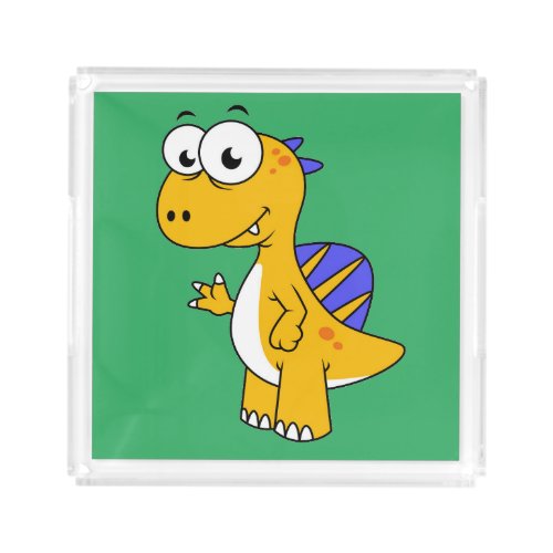 Cute Illustration Of A Spinosaurus 2 Acrylic Tray