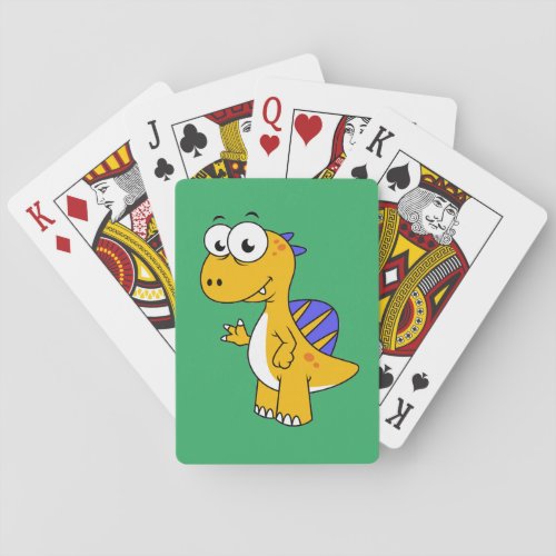 Cute Illustration Of A Spinosaurus 2 Playing Cards