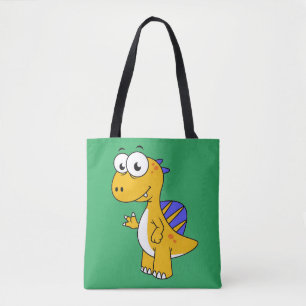 Cute Illustration Of A Spinosaurus. 2 Tote Bag