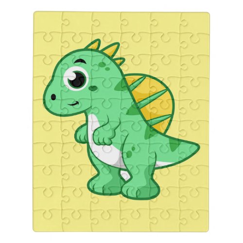 Cute Illustration Of A Spinosaurus Jigsaw Puzzle