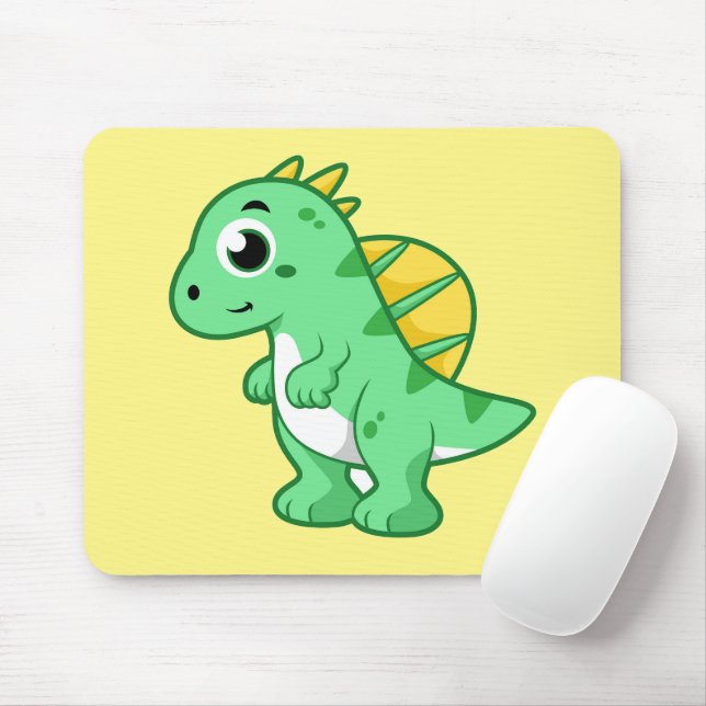 Cute Illustration Of A Spinosaurus. Mouse Pad (With Mouse)