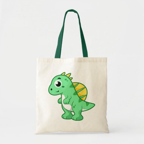 Cute Illustration Of A Spinosaurus Tote Bag