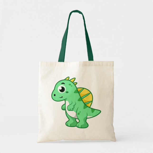 Cute Illustration Of A Spinosaurus. Tote Bag (Front)