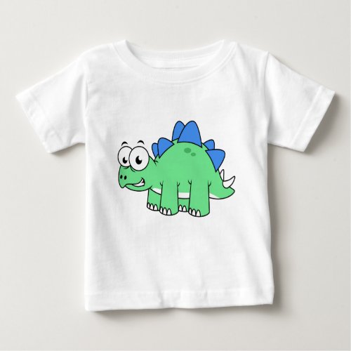 Cute Illustration Of A Stegosaurus 2 Baby T_Shirt