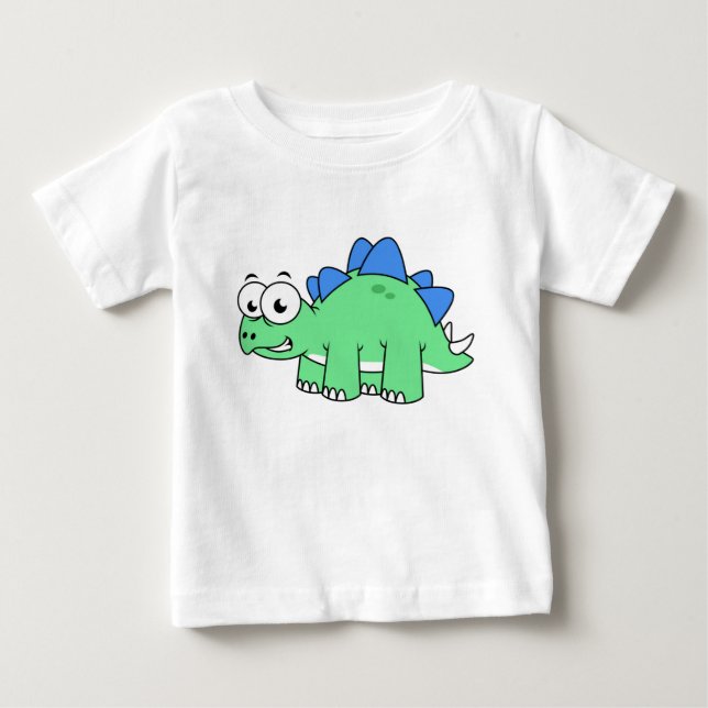Cute Illustration Of A Stegosaurus. 2 Baby T-Shirt (Front)