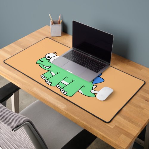 Cute Illustration Of A Stegosaurus 2 Desk Mat