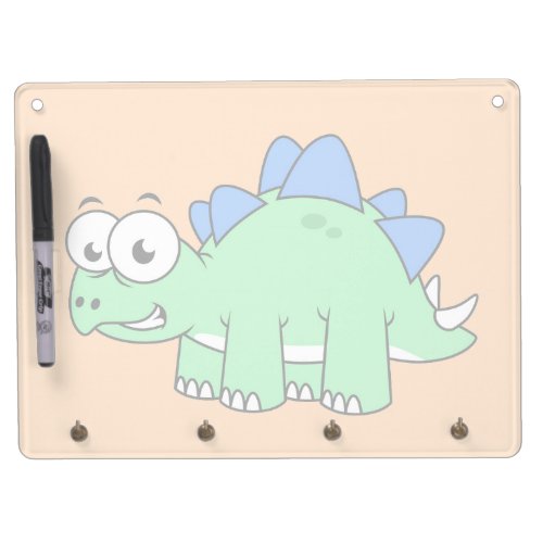 Cute Illustration Of A Stegosaurus 2 Dry Erase Board With Keychain Holder