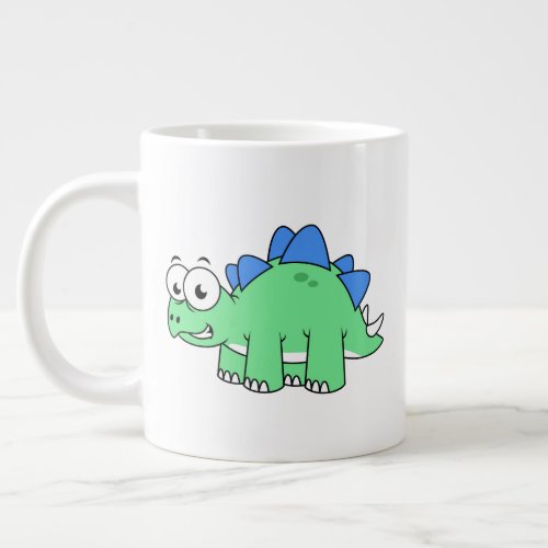 Cute Illustration Of A Stegosaurus 2 Giant Coffee Mug