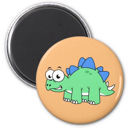 Cute Illustration Of A Stegosaurus 2 Magnet