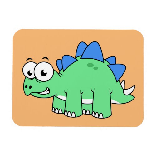 Cute Illustration Of A Stegosaurus 2 Magnet