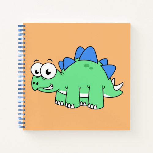Cute Illustration Of A Stegosaurus 2 Notebook