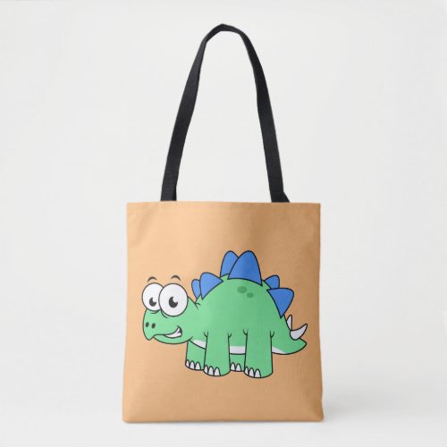Cute Illustration Of A Stegosaurus 2 Tote Bag