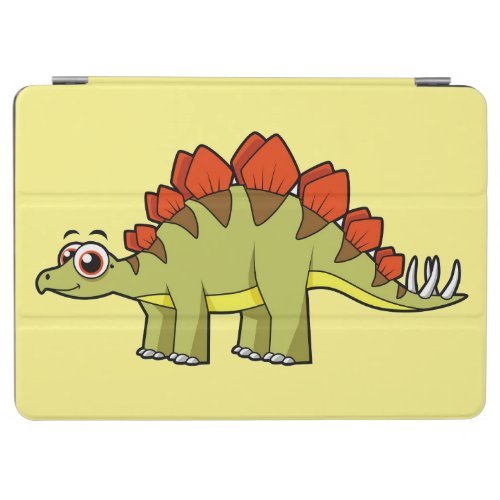 Cute Illustration Of A Stegosaurus Dinosaur iPad Air Cover