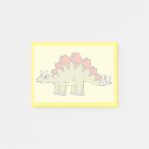 Cute Illustration Of A Stegosaurus Dinosaur. Post-it Notes