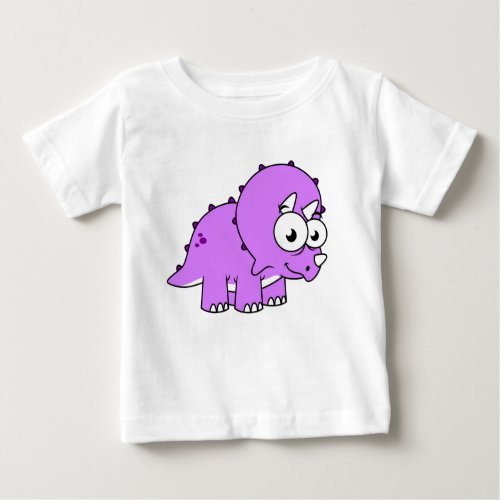 Cute Illustration Of A Triceratops Baby T_Shirt