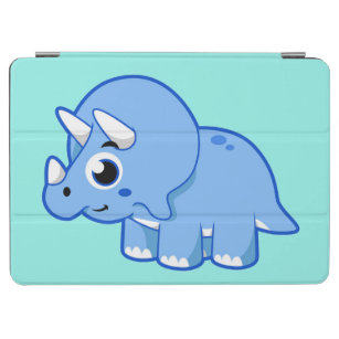 Cute Illustration Of A Triceratops Dinosaur. iPad Air Cover