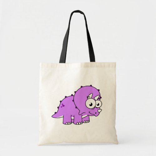 Cute Illustration Of A Triceratops Tote Bag