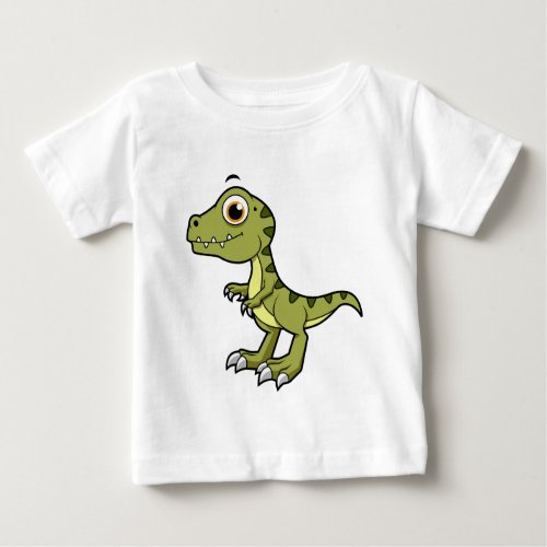 Cute Illustration Of A Tyrannosaurus Rex Baby T_Shirt