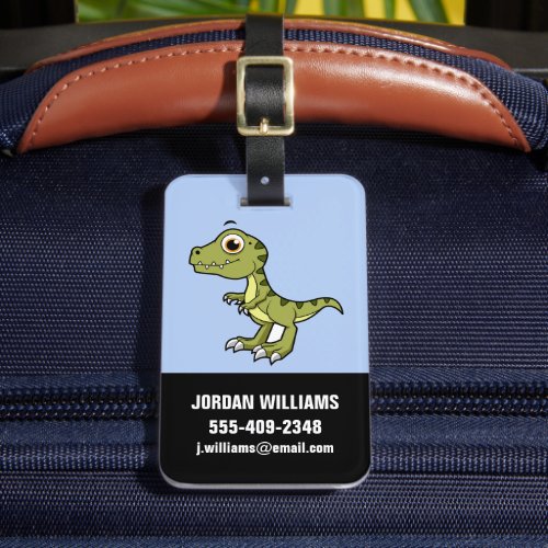 Cute Illustration Of A Tyrannosaurus Rex Luggage Tag