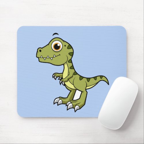 Cute Illustration Of A Tyrannosaurus Rex Mouse Pad
