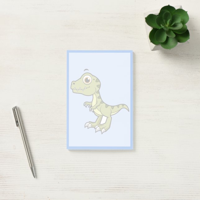 Cute Illustration Of A Tyrannosaurus Rex. Post-it Notes (Office)