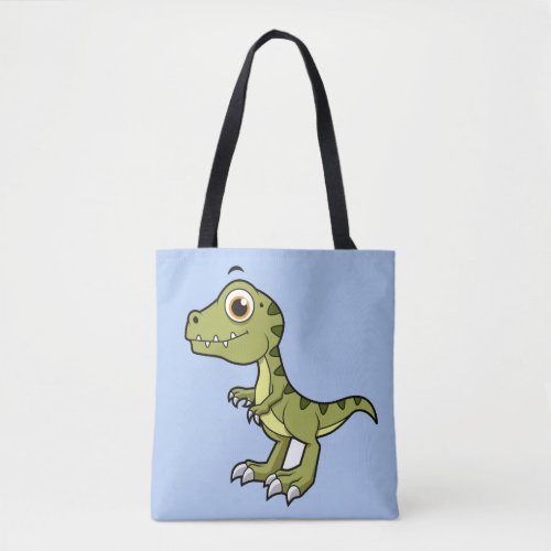Cute Illustration Of A Tyrannosaurus Rex Tote Bag
