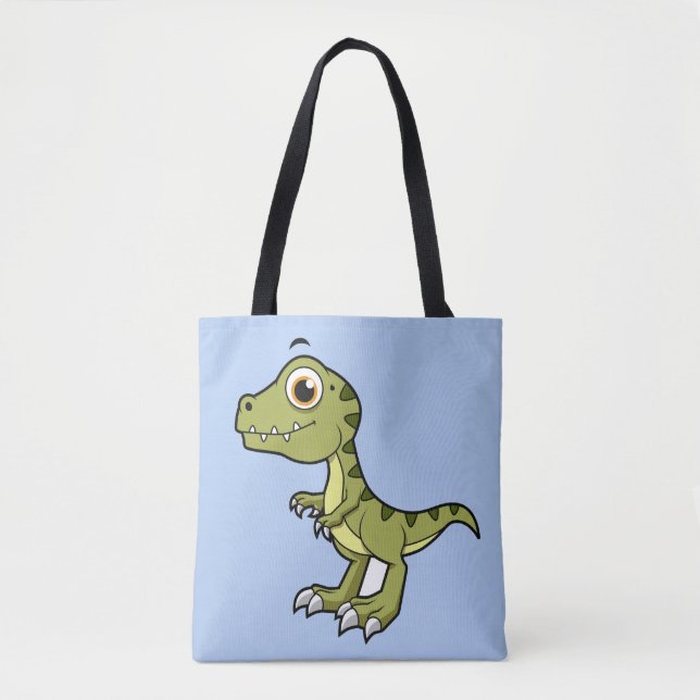 Cute Illustration Of A Tyrannosaurus Rex. Tote Bag (Front)