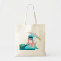 Cute illustration of mermaids' day on the Beach Tote Bag