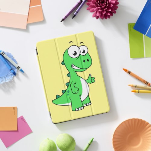 Cute Illustration Of Tyrannosaurus Rex 2 iPad Air Cover