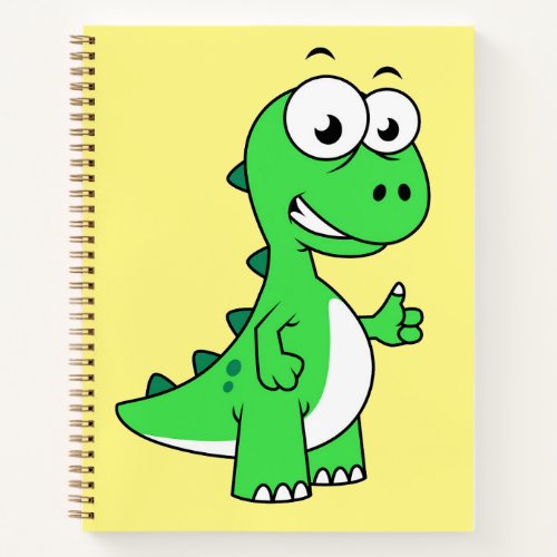 Cute Illustration Of Tyrannosaurus Rex 2 Notebook
