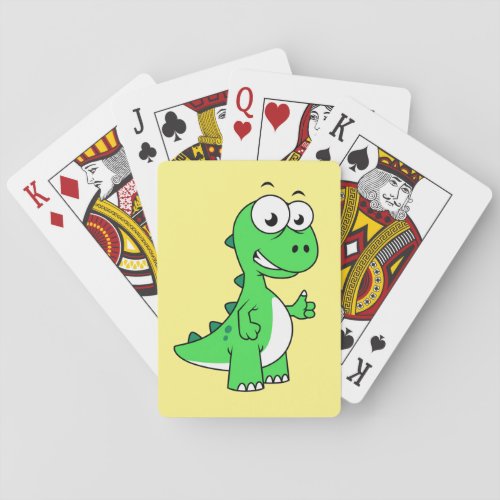 Cute Illustration Of Tyrannosaurus Rex 2 Playing Cards