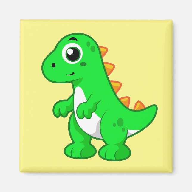 Cute Illustration Of Tyrannosaurus Rex. Magnet (Front)