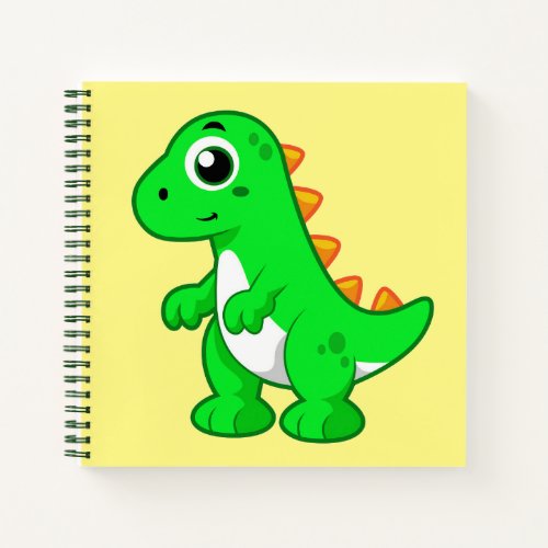 Cute Illustration Of Tyrannosaurus Rex Notebook